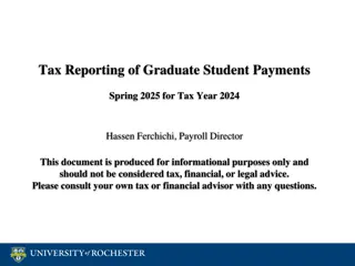 Graduate Student Payment Tax Reporting Guidelines 2024