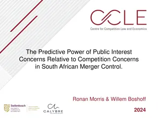 Public Interest vs. Competition Concerns in South African Merger Control 2024