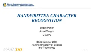 Handwritten Character Recognition: Machine Learning Algorithms and Programming Languages