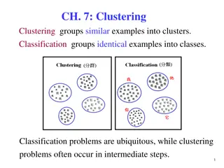 Clustering and Classification in Data Analysis