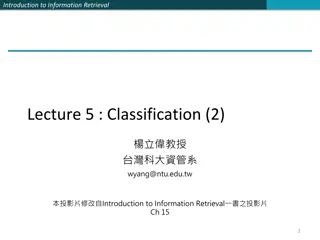 Support Vector Machine in Information Retrieval