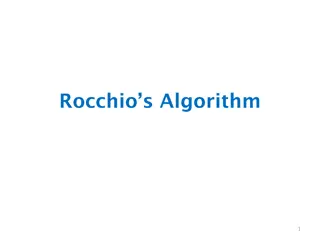 Rocchio's Algorithm in Information Retrieval