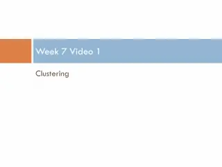 Clustering Algorithms