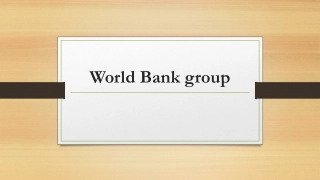 World Bank group