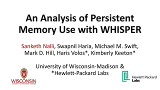 Analysis of Persistent Memory Utilization with WHISPER