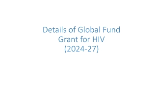 Global Fund Grant for HIV Programs in India (2024-27)