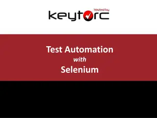 Introduction to Test Automation with Selenium