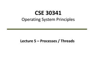 Operating System Processes and Threads