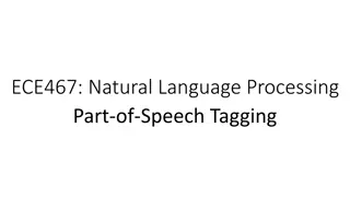 Parts of Speech and Tagging in Natural Language Processing