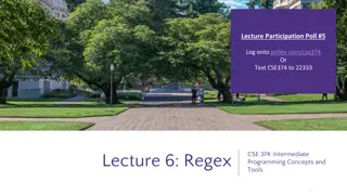 Unlocking the Power of Regular Expressions in Intermediate Programming