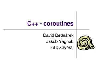 C++ Coroutines
