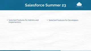 Salesforce Summer '23 Selected Features and Updates