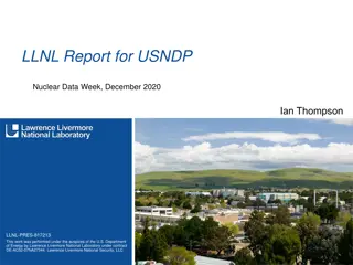 Advanced Nuclear Data Research at LLNL