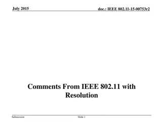IEEE 802.11-15-00753r2: Amendments and Data Models Overview