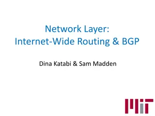 Internet-Wide Routing & BGP for Efficient Network Management