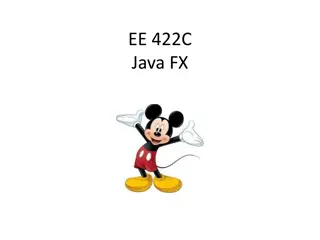 Developing GUI Programs with JavaFX Framework
