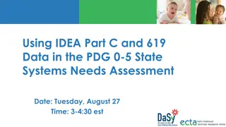 Utilizing IDEA Part C and 619 Data for State Systems Needs Assessment