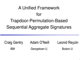 Trapdoor Permutation-Based Sequential Aggregate Signatures Framework