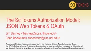 Authorization Models: SciTokens, Capability-Based, and Identity-Based