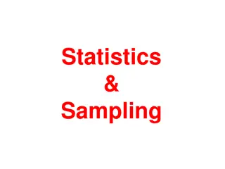 Statistics and Sampling Techniques