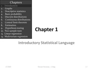 Statistics: Key Concepts and Applications