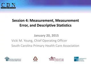 Measurement and Measurement Error in Health Services Research