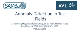 Anomaly Detection in Test Fields Study
