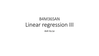Multiple Regression and Regularization Methods in Linear Regression