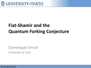 Fiat-Shamir and Quantum Forking Conjecture