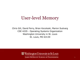 User-Level Memory and Virtual Memory in Operating Systems