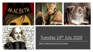 Understand and Use Duologue in Macbeth Lesson Activities