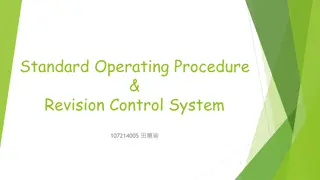 Standard Operating Procedure & Revision Control System Overview