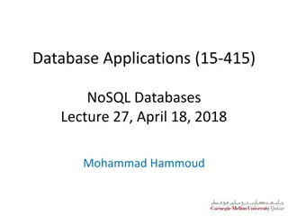 NoSQL Databases and Data Classification