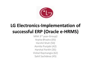 Successful Implementation of ERP at LG Electronics