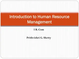 Insights into Human Resource Management for Efficient Organizational Development