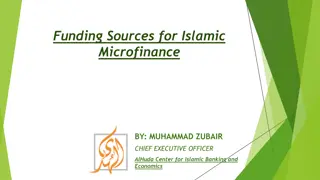 Islamic Microfinance Funding Sources and Strategies