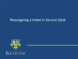 Efficient Ticket Reassignment in Service Desk