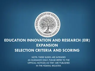Research Expansion Selection Criteria and Scoring Guidelines