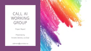 AI Working Group Project Report by Annette Demers