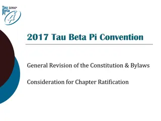 Chapter Ratification Process for General Revision of Constitution & Bylaws