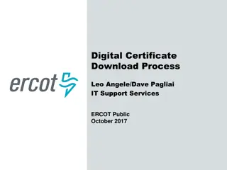 ERCOT Digital Certificate Download Process Updates October 2017