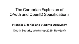 The Cambrian Explosion of OAuth and OpenID Specifications