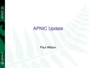 APNIC Update and Digital Certificates Overview