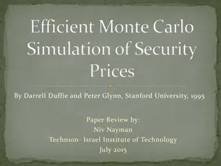 Efficient Monte Carlo Simulation of Security Prices Explained
