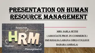 Insights into Human Resource Management