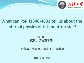 Investigating Neutron Star PSR J1640-4631's Interior Physics