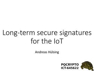 Secure Signatures for IoT: Hash-Based Schemes and OTS Overview