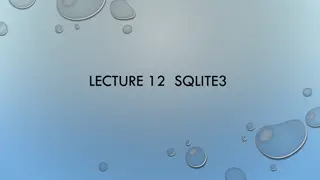 SQLite3: Lightweight Database Management System