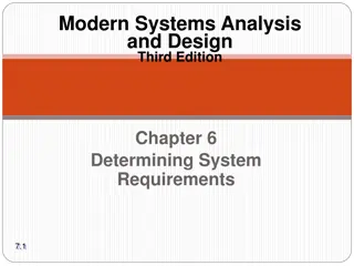 Essential Steps in System Requirements Determination