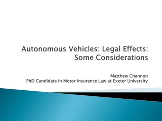 Insights into Autonomous Vehicle Insurance Regulations